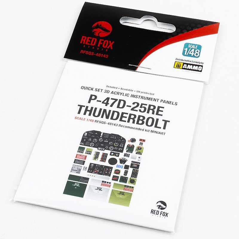 1/48 P-47D 25RE Thunderbolt (for Miniart kit) RFSQS-48143 Red Fox Studio