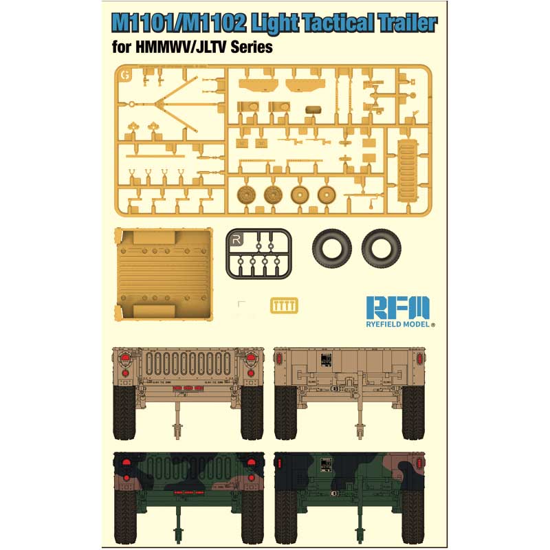 Rye Field Models M1101/M1102 Light Tactical Trailer (1/35) RM5117