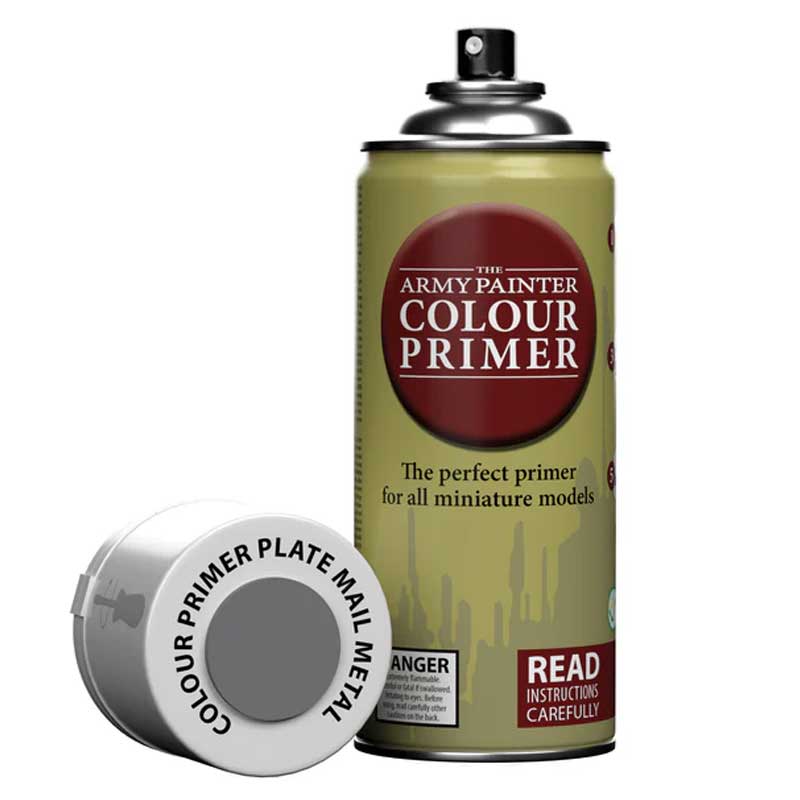 The Army Painter Colour Primer Plate Mail Metal CP3008