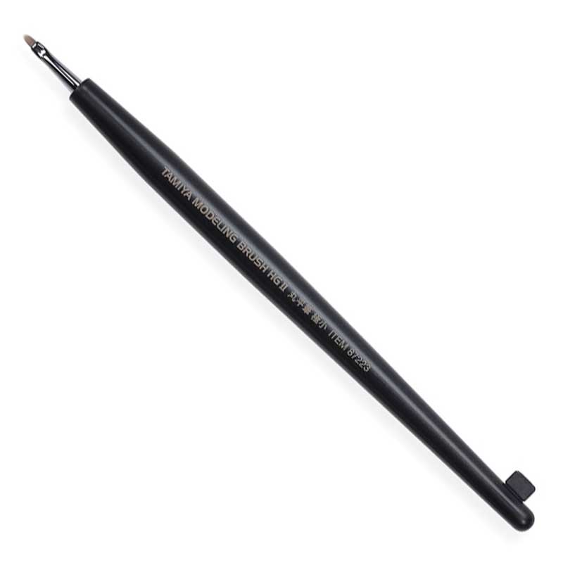 Tamiya Modeling Brush HG II Rounded Flat Brush (Extra Small) 87223