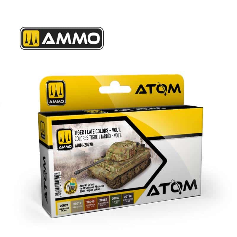 ATOM Tiger I Late Colors Set Vol.1 ATOM-20720 Ammo