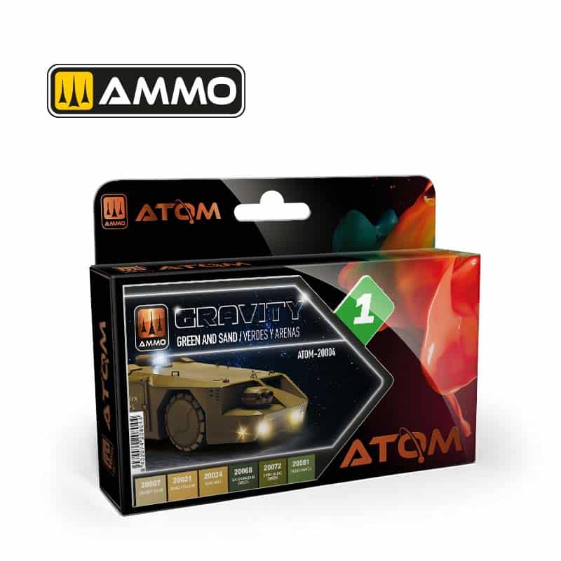 ATOM Gravity Set 1 - Green and Sand ATOM-20804 Ammo