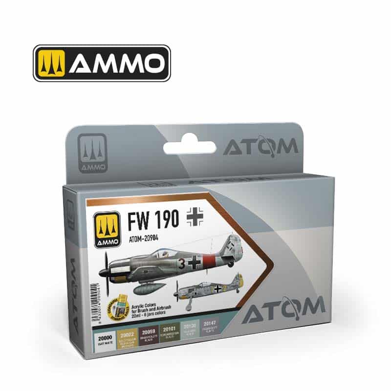 ATOM FW 190 Colors Set ATOM-20904 Ammo