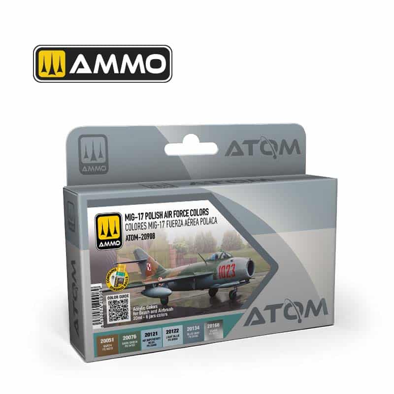 ATOM MIG-17 Polish Air Force Colors Set ATOM-20908 Ammo