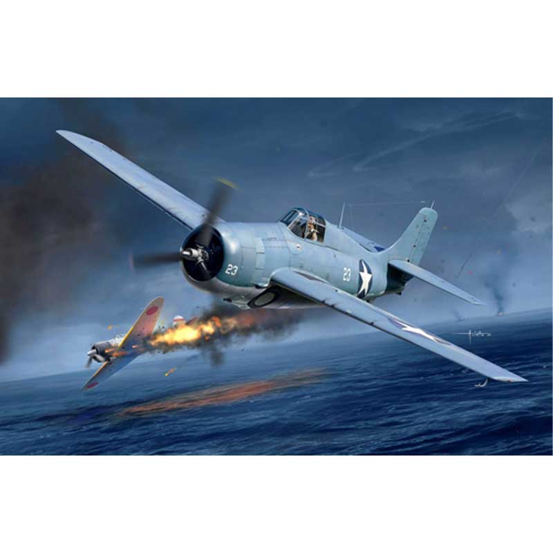 Academy USN F4F-4 Wildcat "Battle of Midway" (1/48) 12355