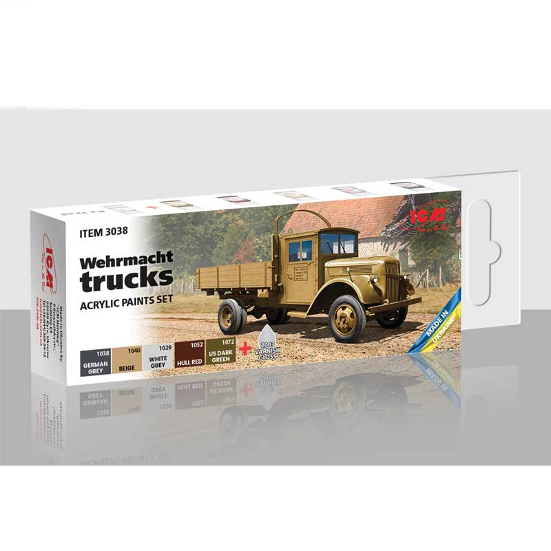 ICM Paint Set - Wehrrmacht Trucks 3038