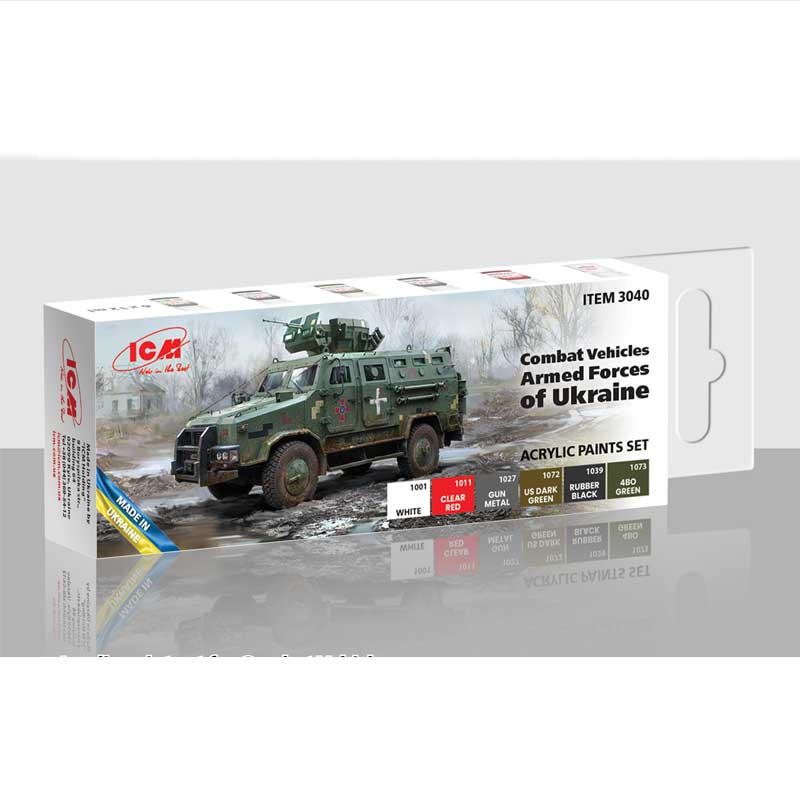ICM Paint Set - Armed Forces of Ukraine Combat Vehicles 3040