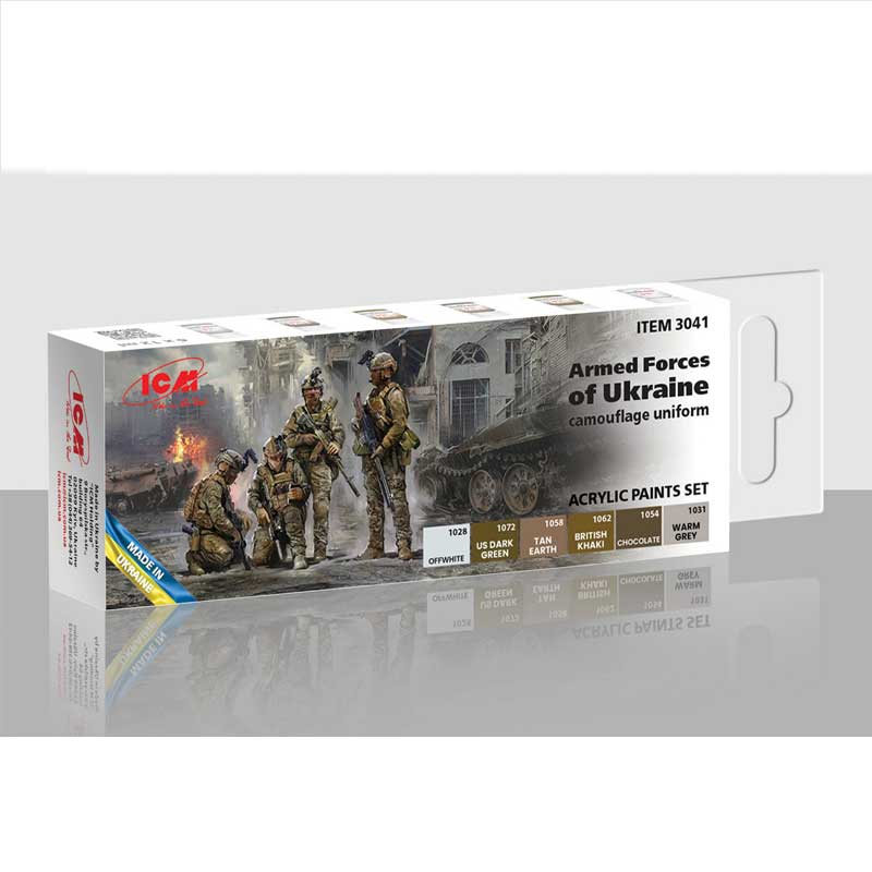 ICM Paint Set - Armed Force sof Ukraine Camouflage Uniform 3041