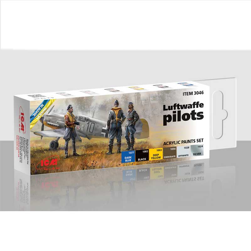 ICM Paint Set - Luftwaffe Pilots 3046