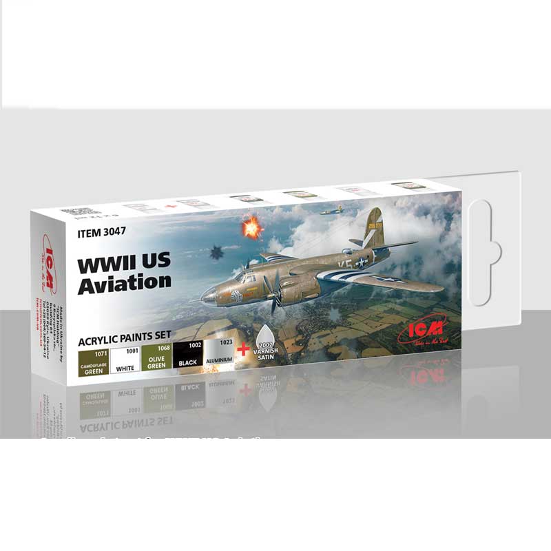 ICM Paint Set - WWII US Aviation 3047