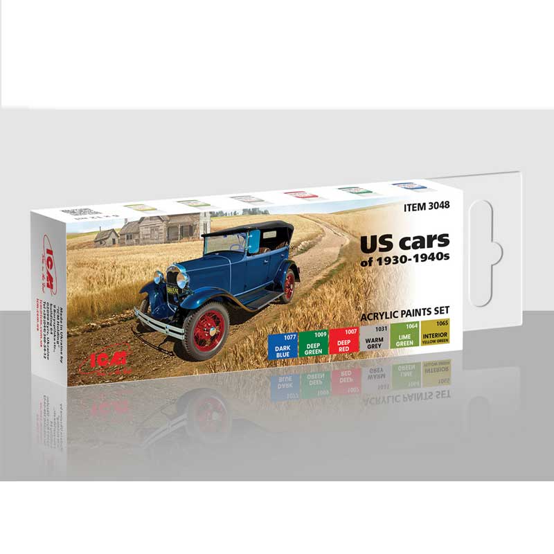 ICM Paint Set - US Cars of 1930-1940's 3048