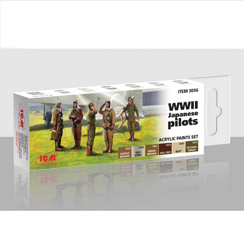 ICM Paint Set - WWII Japanese Pilots 3056