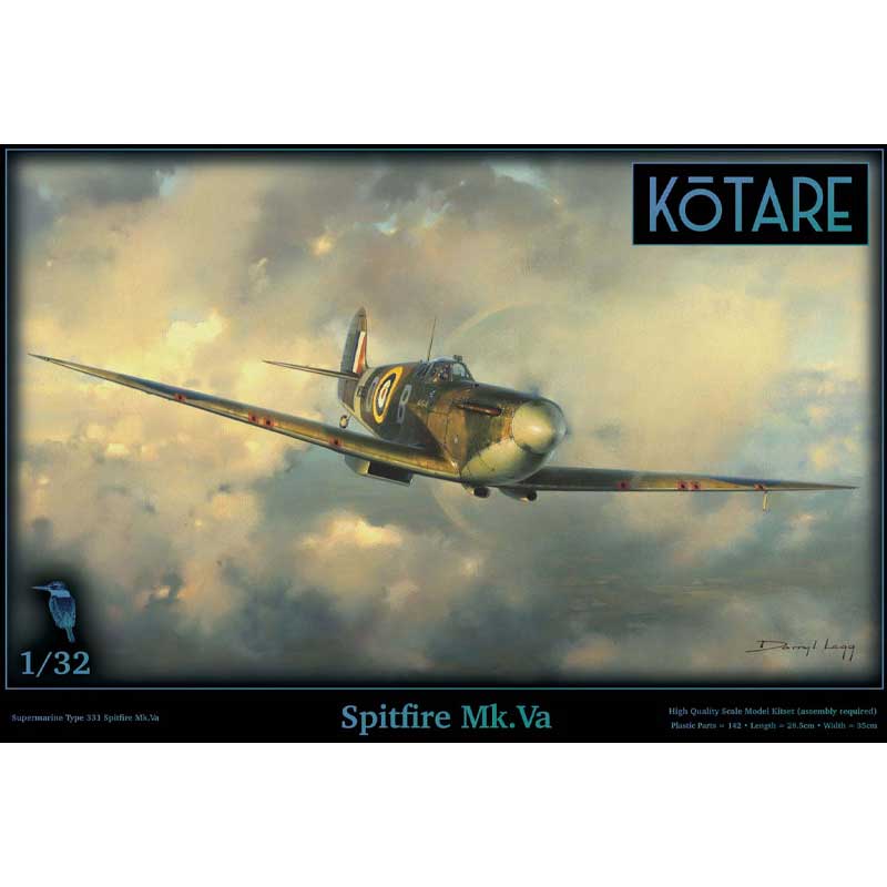 1/32 Supermarine Spitfire Mk.Va Douglas Bader Kotare K32002
