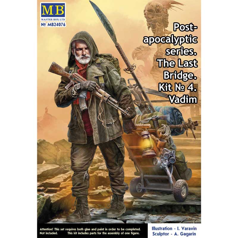 Master Box Pst-apocalyptic series. The Last Bridge. Kit No 4. Vadim (1/24) MB-24076