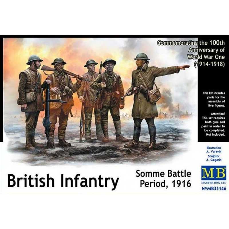 Master Box British Infantry Somme Battle period, 1916 (1/35) MB-35146