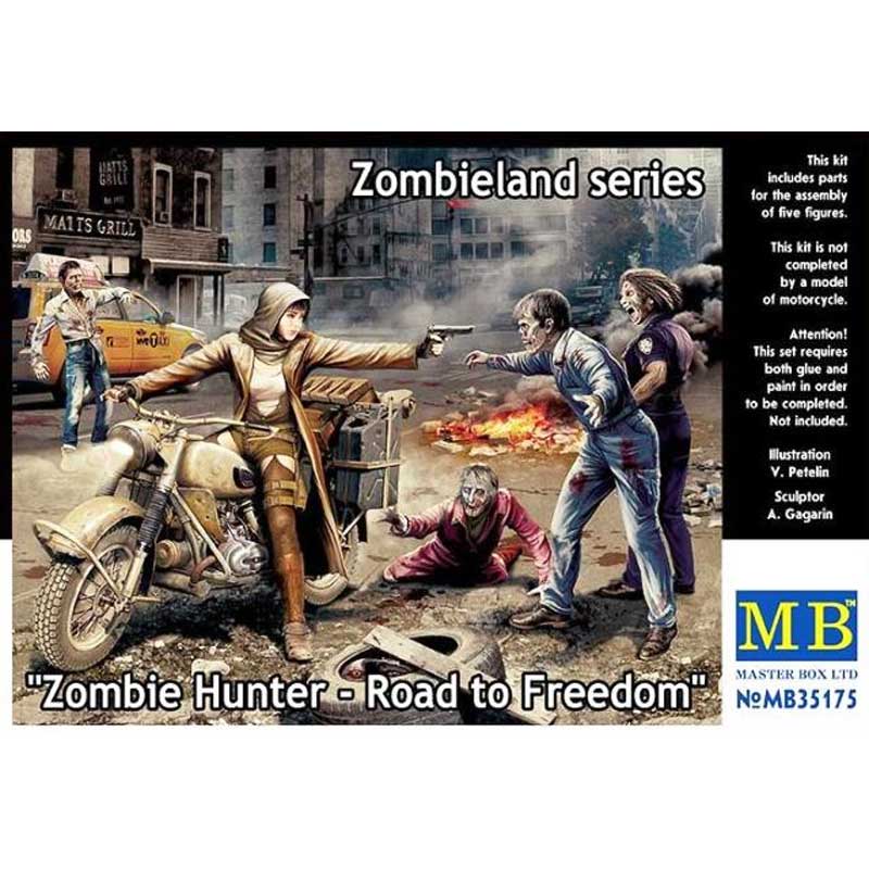 Master Box Zombie Hunter - Road to Freedom Zombieland series (1/35) MB-35175