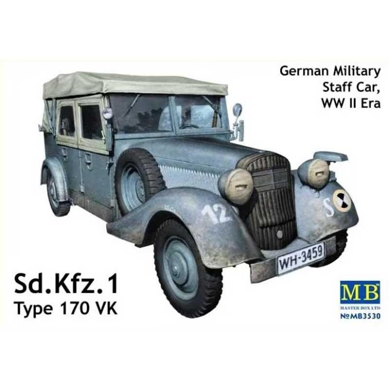Master Box Kfz. 1 Type 170VK Military Staff Car (1/35) MB-3530