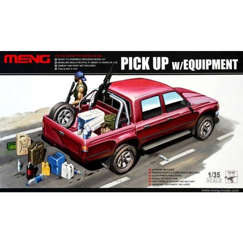1/35 Toyota HiluxPick Up Truck w/ M82a1 Rifle Meng Model VS-002