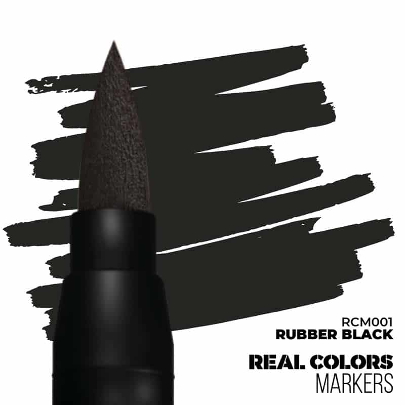AK Interactive Real Colors Markers - Rubber Black RCM001