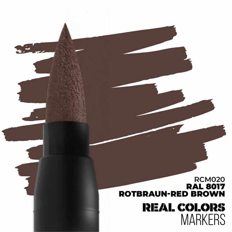 AK Interactive Real Colors Markers - RAL 8017 Rotbraun-Red Brown RCM020
