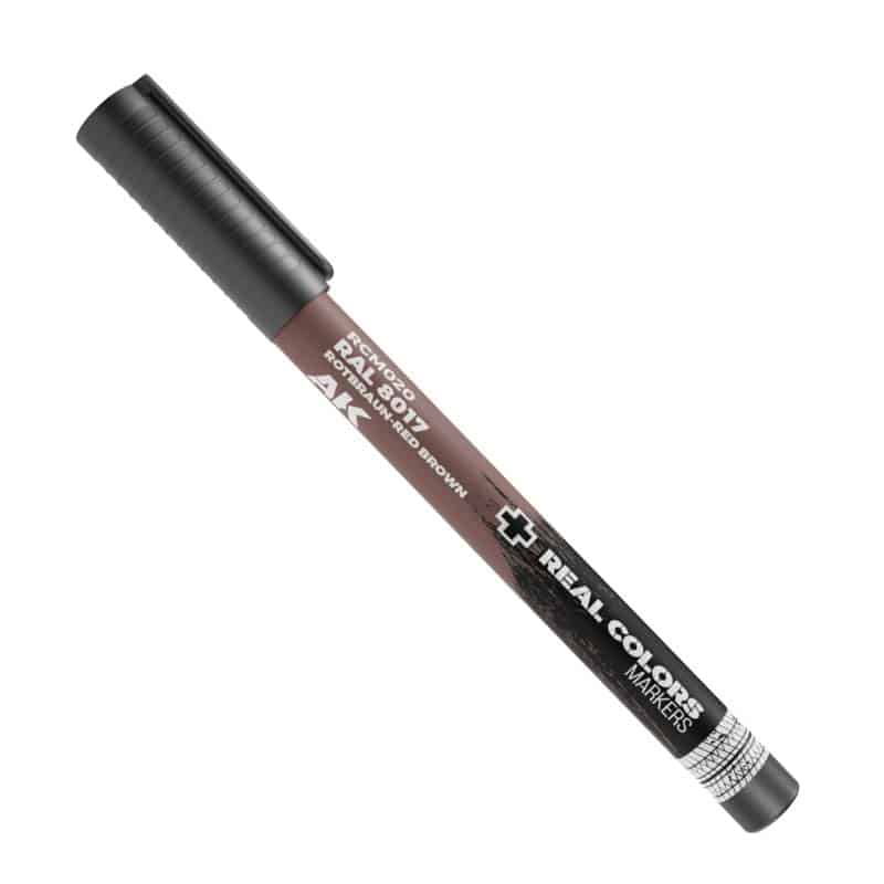 AK Interactive Real Colors Markers - RAL 8017 Rotbraun-Red Brown RCM020