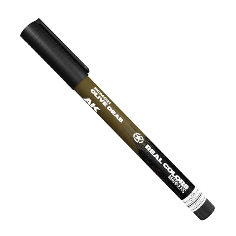 AK Interactive Real Colors Markers - Olive Drab RCM021