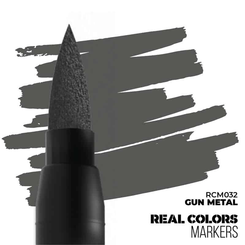 AK Interactive Real Colors Markers - Gun Metal RCM032