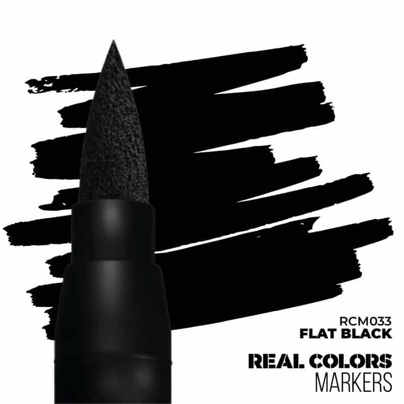 AK Interactive Real Colors Markers - Flat Black RCM033