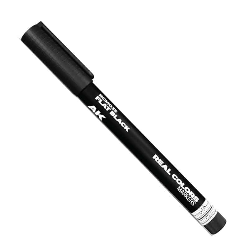 AK Interactive Real Colors Markers - Flat Black RCM033