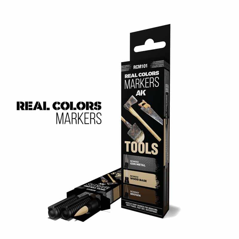 AK Interactive Real Colors Markers - Tools - Set 3 RCM101