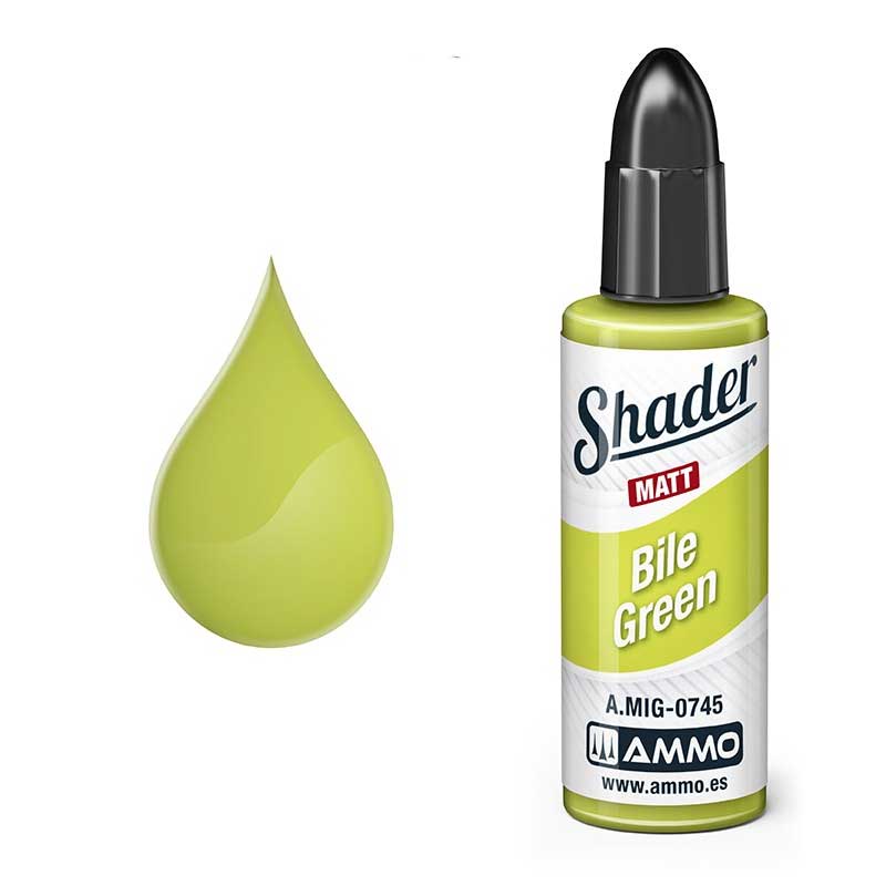 10ml MATT SHADER Bile Green Ammo A.MIG-0745