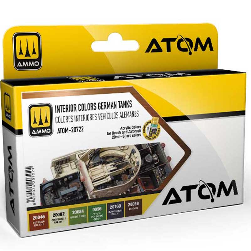ATOM Interior colors German Tanks Set Ammo ATOM-20722