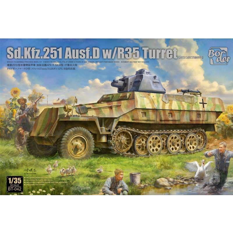 Border Model Sd.Kfz.251 Ausf.D with R35 Turret (1/35) BT-042