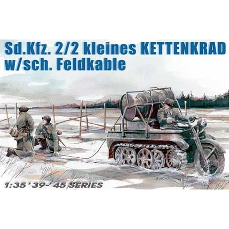 Dragon Sd.Kfz. 2/2 kleines Kettenkrad w/sch. Feldkable (1/35) 6128