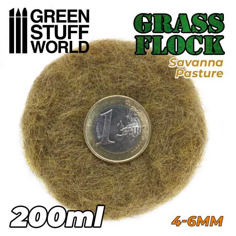 Green Stuff World - Static Grass Flock Savanna Pasture (4-6mm) (200ml)