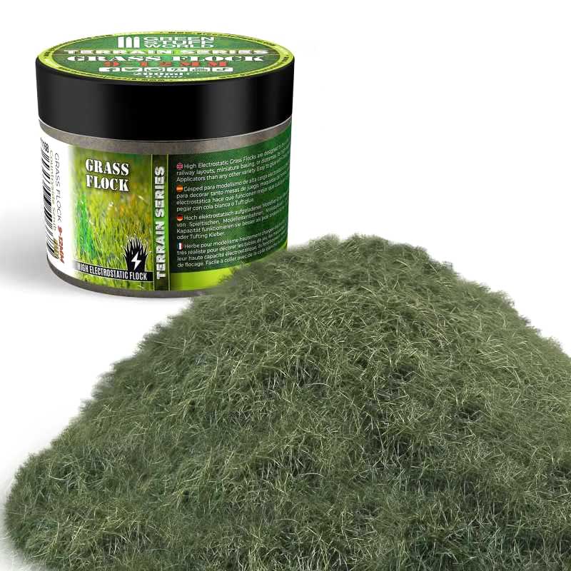 Green Stuff World - Static Grass Flock Countryside Scrub (9-12mm) (200ml)