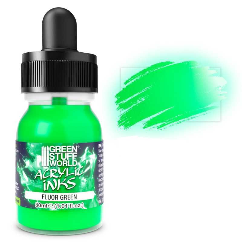 Green Stuff World - Fluorescent Acrylic Ink - Green