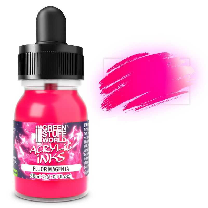 Green Stuff World - Fluorescent Acrylic Ink - Magenta