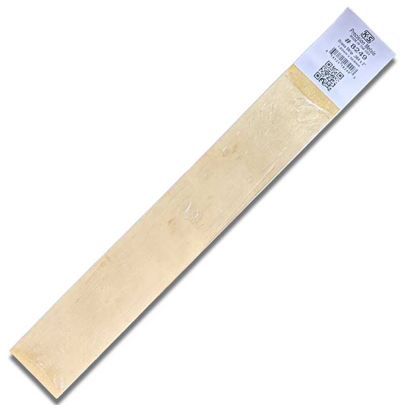 K & S Metal 2in Brass Strip .064in Thick L12" (1pk) 8249