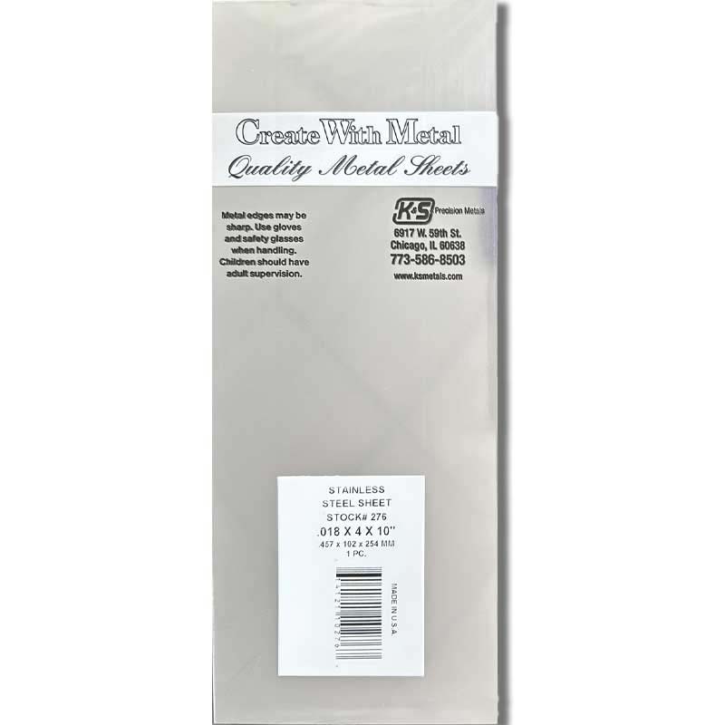 K & S Metal .018 Stainless Steel Sheet Metal (1pk) 276