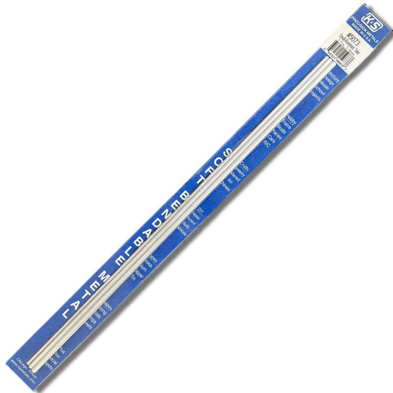 K & S Metal 3/32 1/8 5/32 Soft Bendable Aluminium Tube L12" (3pk) 5073