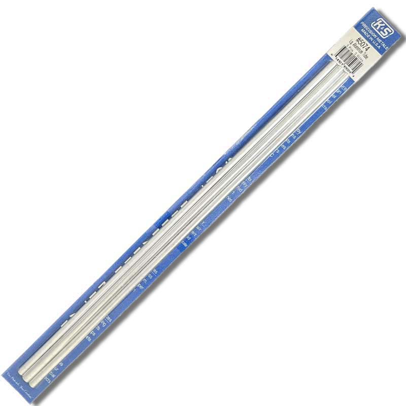 K & S Metal 3/16 7/32 1/4 Soft Bendable Aluminium Tube L12" (3pk) 5074