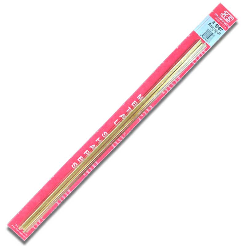 K & S Metal 3/64in Brass Triangle Tube L12" (2pk) 5097