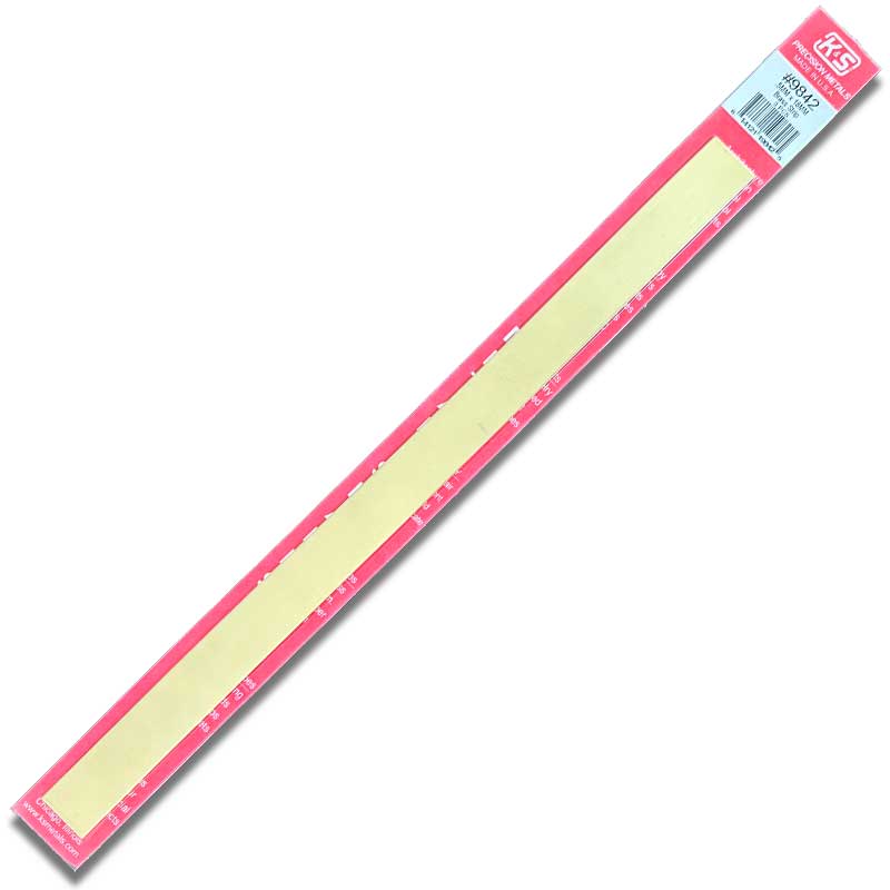 K & S Metal 18mm Brass Strip .5mm Thick L300mm (3pk) 9842