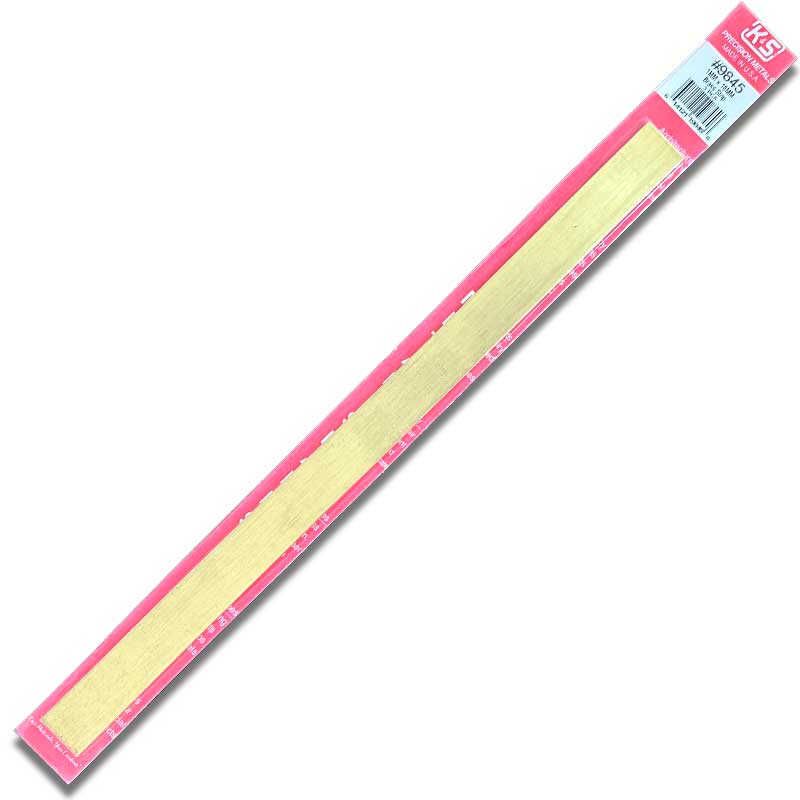 K & S Metal 18mm Brass Strip 1mm Thick L300mm (3pk) 9845