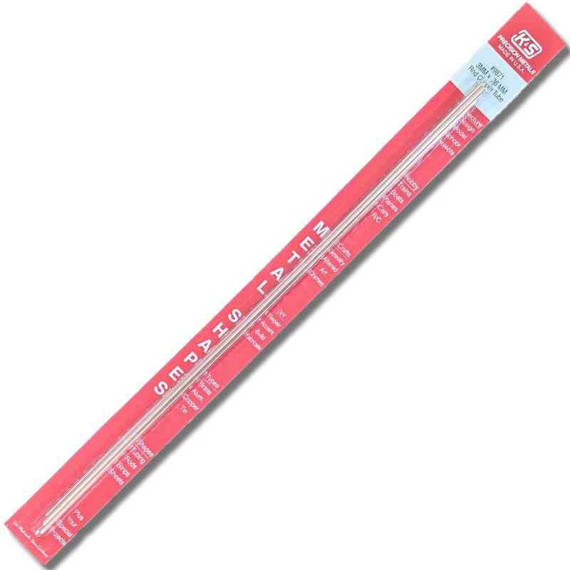 K & S Metal 3mm Copper Round Tube .36mm Wall L300mm (3pk) 9871