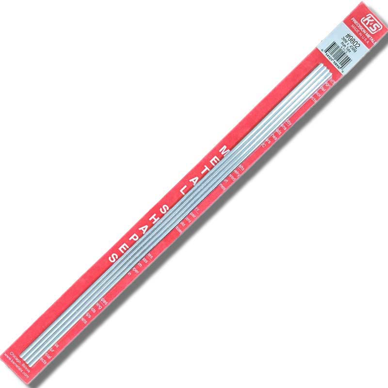K & S Metal 3mm Aluminium Round Tube .45mm Wall L300mm (4 pcs) 9802