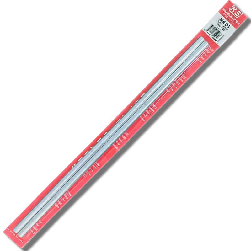 K & S Metal 7mm Aluminium Round Tube .45mm Wall L300mm (2 pcs) 9806