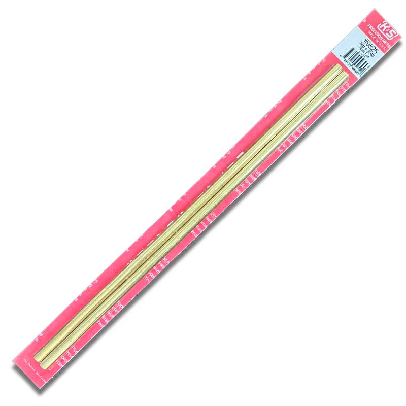 K & S Metal 7mm Brass Round Tube .45mm Wall L300mm (2pk) 9825