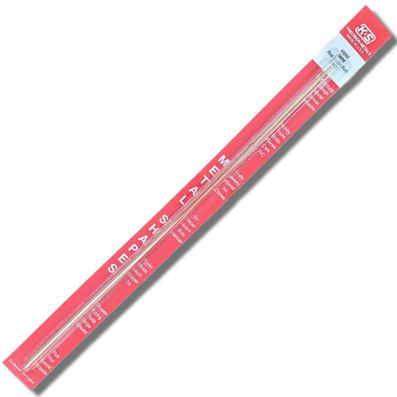 K & S Metal .5mm Brass Round Rod L300mm (5pk) 9860